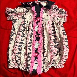 Pink and Black Kids Shirt with Ghost Print